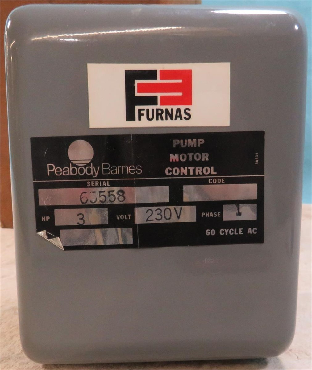 FURNAS 41NB20AF PUMP MOTOR CONTROL UNIT 3 HP-230V