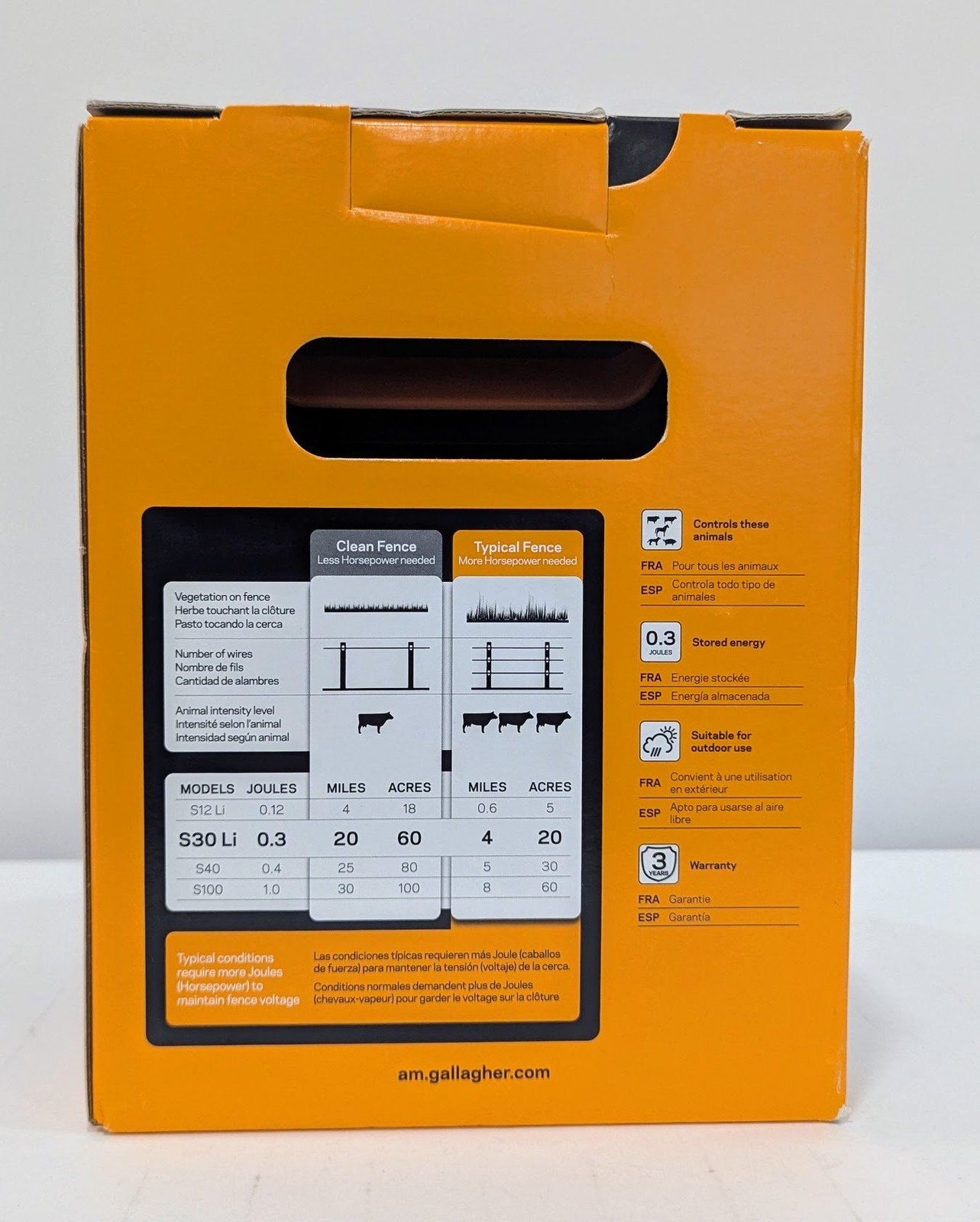Gallagher S30 Lithium Solar Electric Fence Energizer – G350414