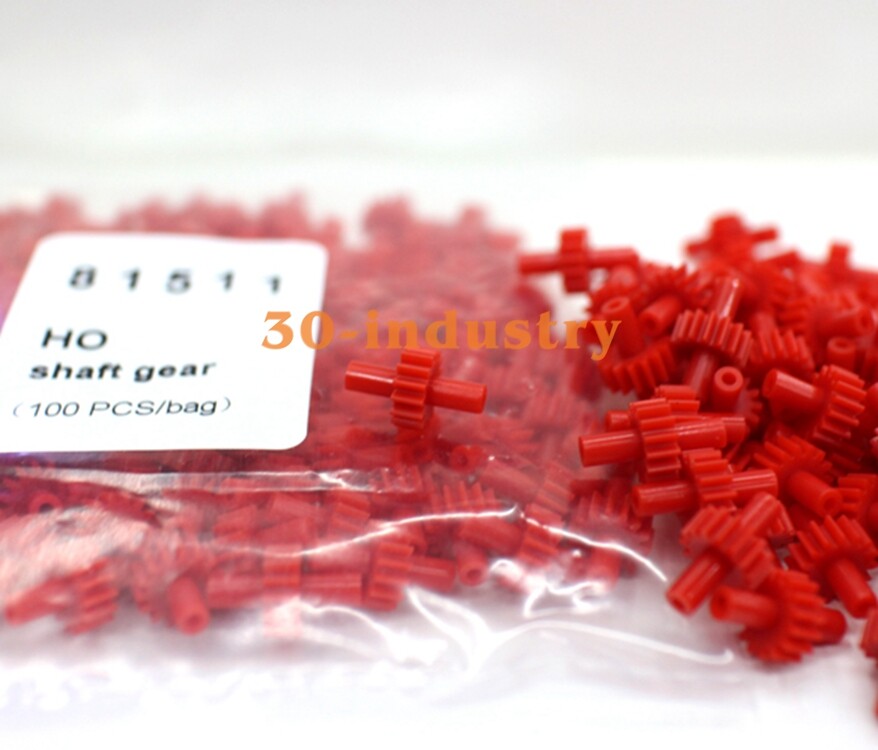 100PCS/Bag Universal Wheel Shaft Gear (15 teeth) 81511# HO Train Model 1/87