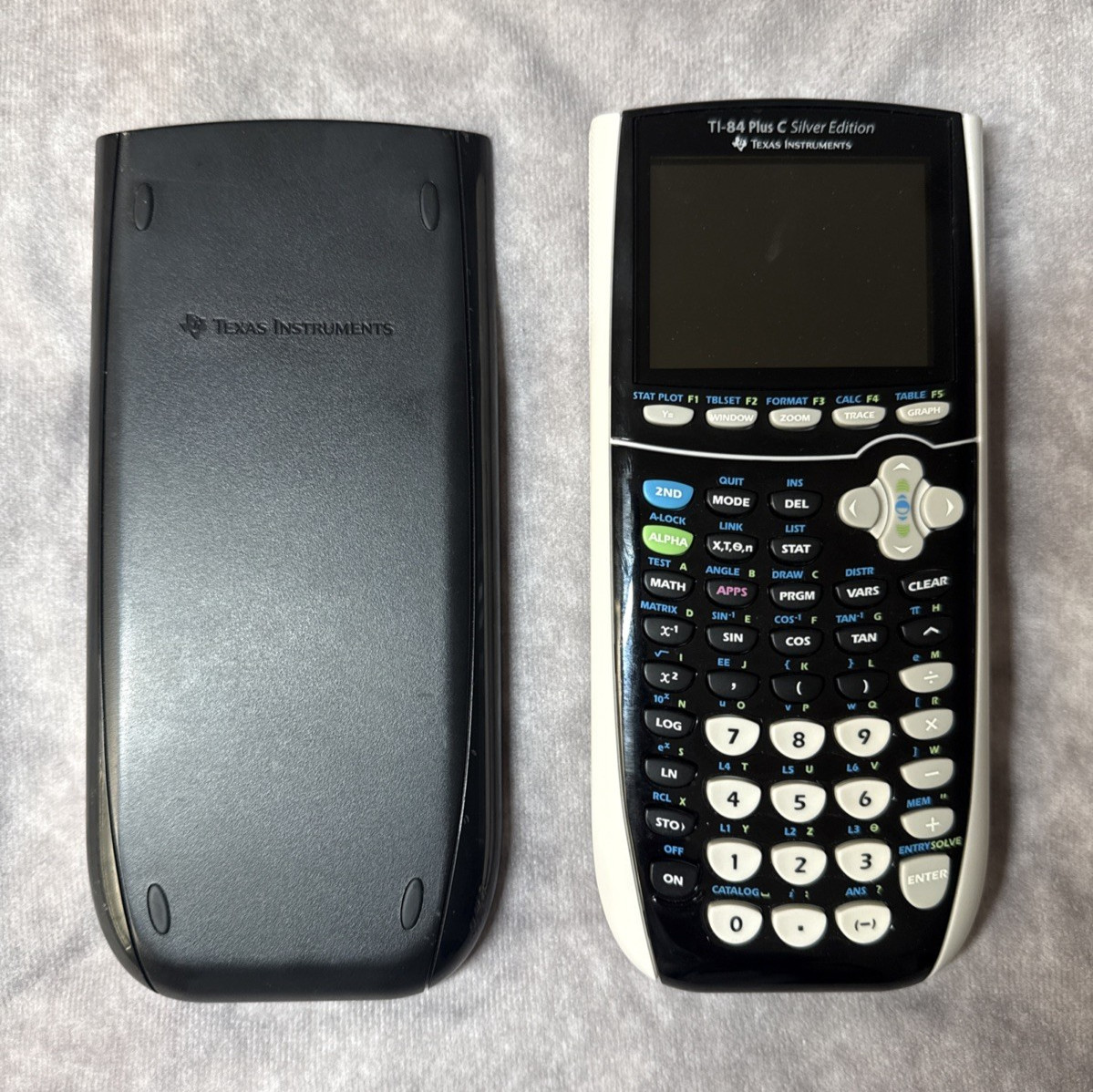 Texas Instruments TI-84 Plus C Silver Edition Graphing Calculator w Cover