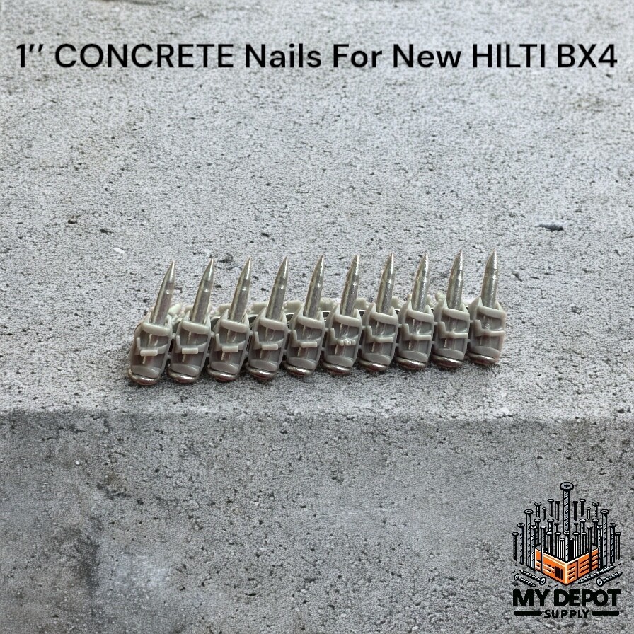 1000x 1’’ CONCRETE Nails for Hilti BX4 – NAILS FOR BX4 25mm Pins