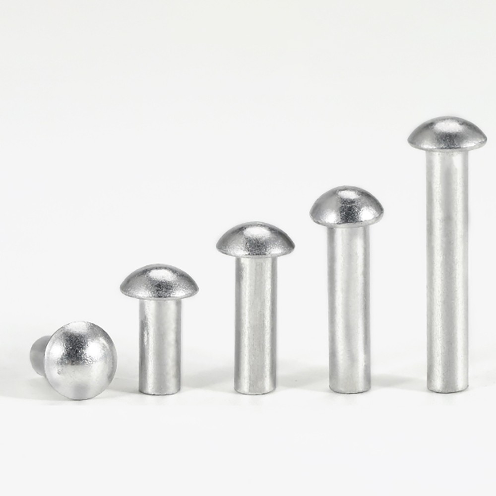 Solid Aluminium Dome Head Round Rivets DIN 660 2mm 2.5mm 3mm 4mm 5mm 6mm 8mm