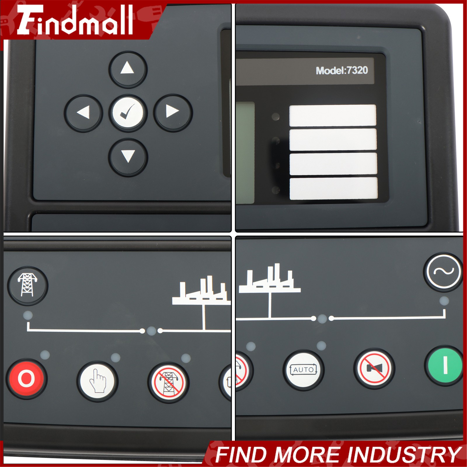 Findmall DSE7320 Generator Controller Auto Start Module With ATS AMF Protection