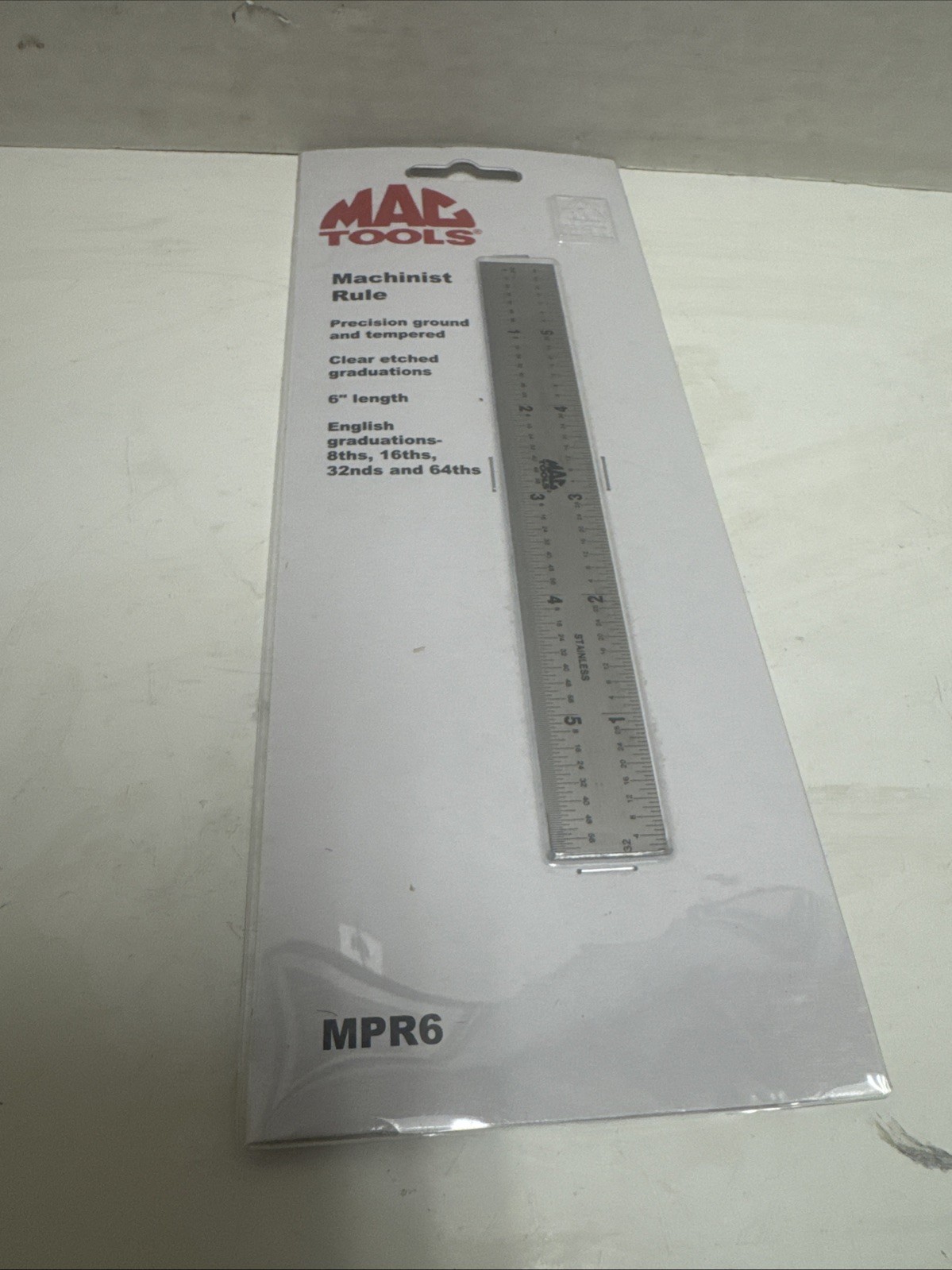 MAG TOOLS 6″ Stainless Steel Machinist Ruler Precision Measuring Tool MPR6 New