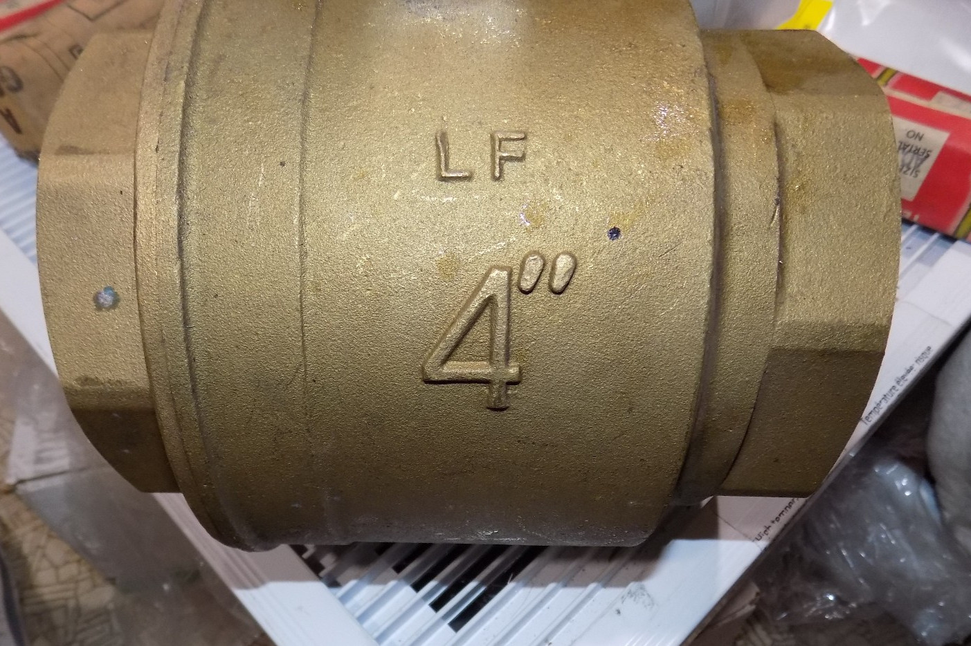 BPM 4” Brass Ball Valve Lead Free Full Port with Female Threaded NPT 600 WOG