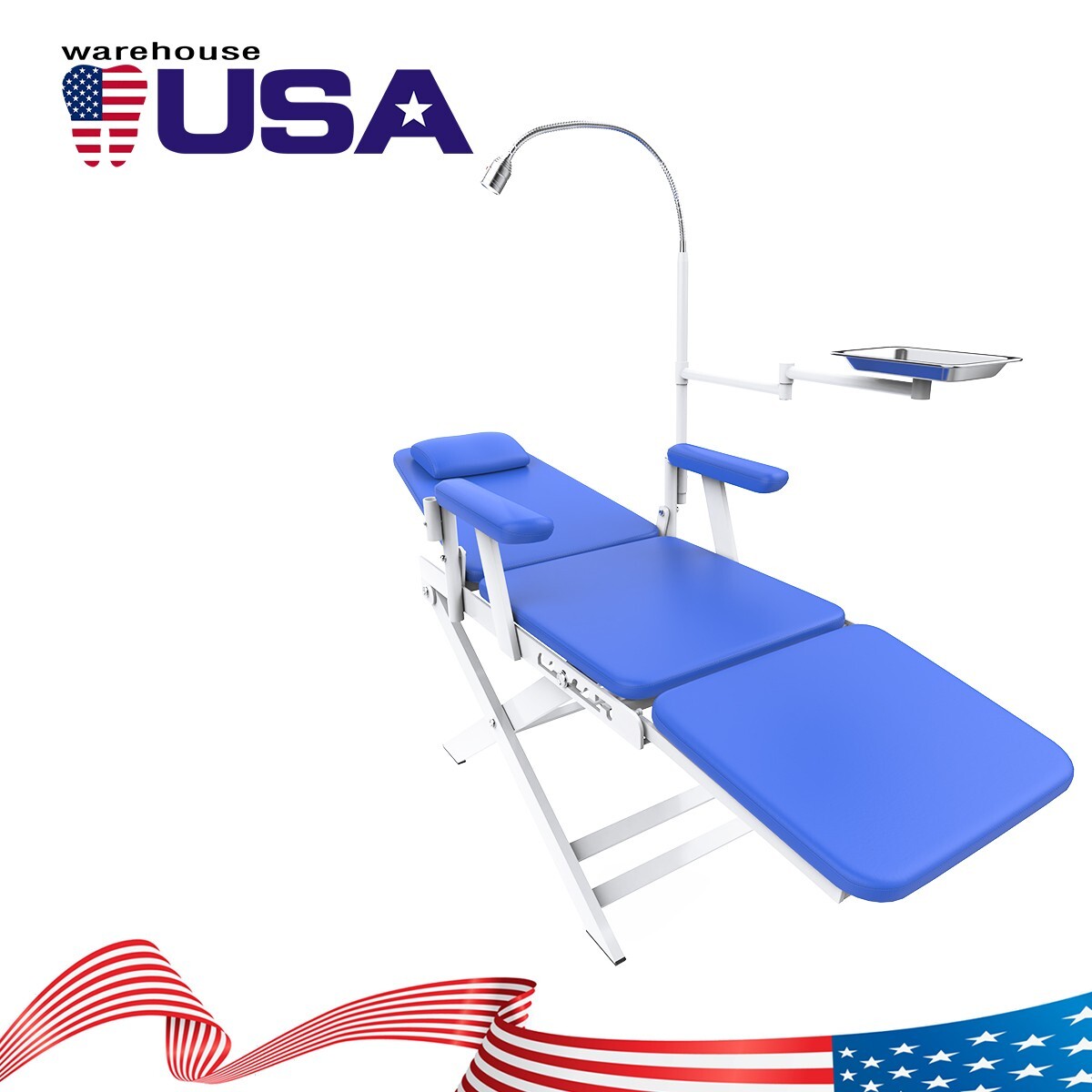 Unidad de entrega móvil dental portátil Caja rodante de succión Compresor/Silla