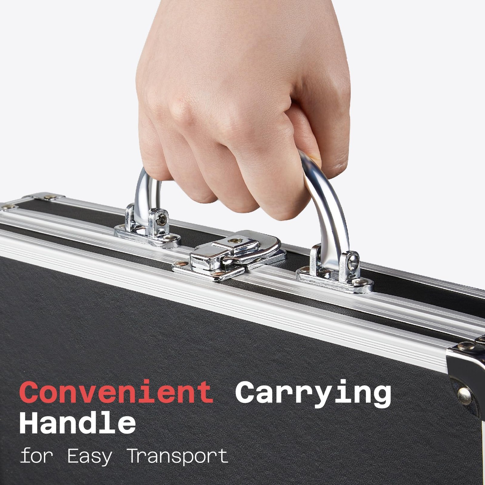 Key Lock Clipboard Storage Box Heavy Duty Metal Locking Handle Letter Size
