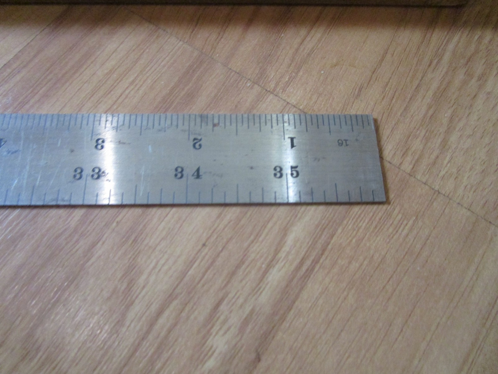 Brown & Sharpe No. 4 36″ Tempered Steel Rule 4R Grads 8ths 16ths 32nds 64ths USA
