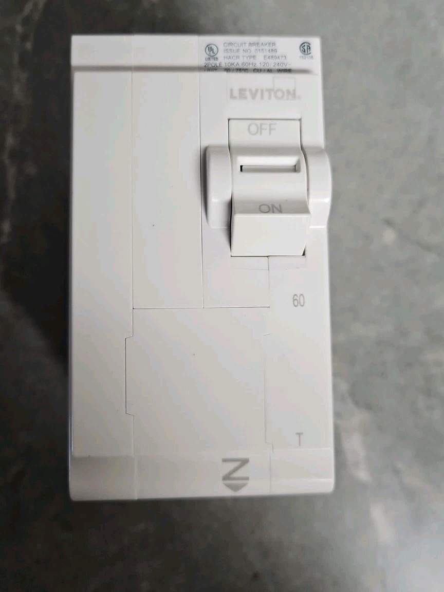 Leviton LB260-T 60A 2-Pole Plug-On Standard Branch Circuit Breaker