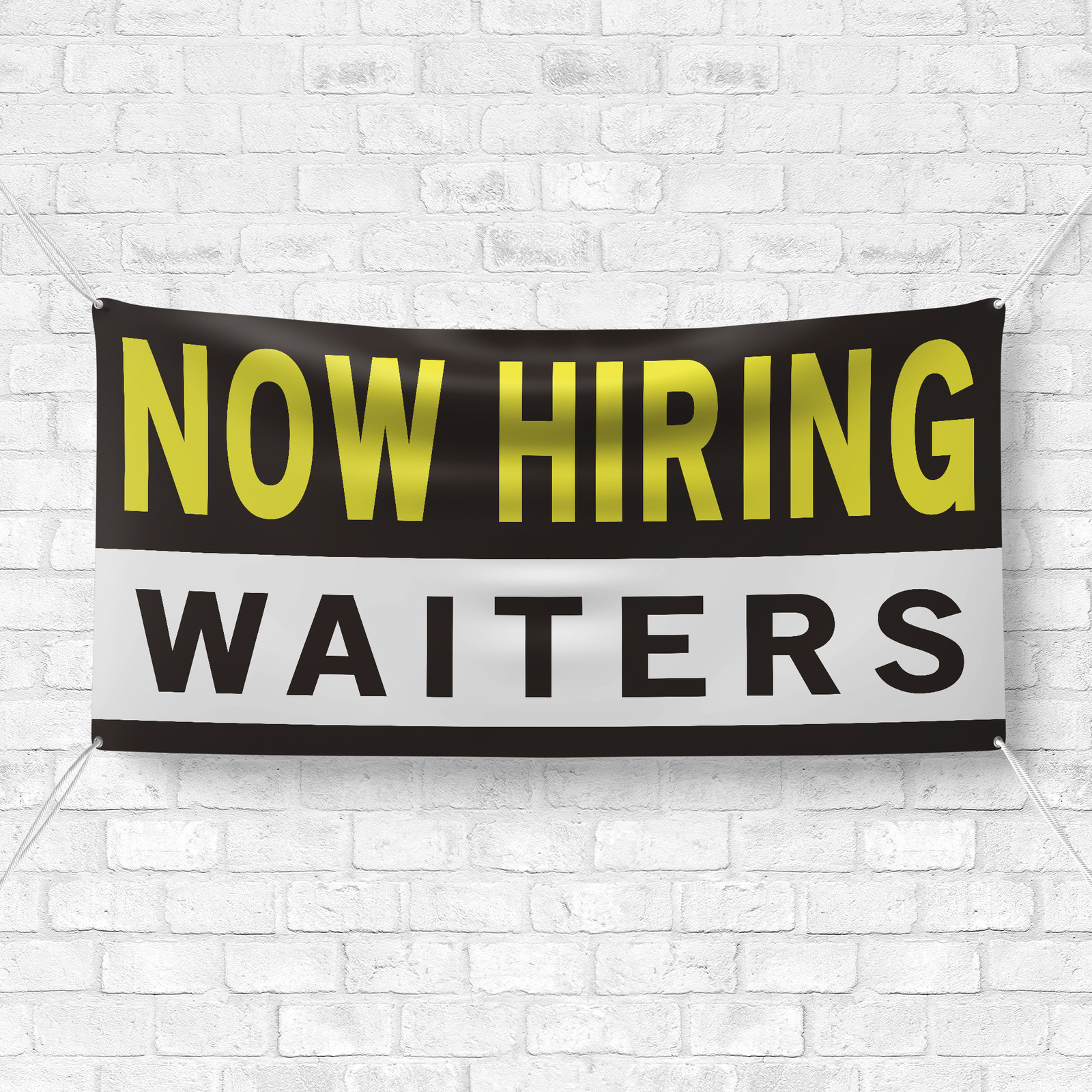 Now Hiring Waiters 13 oz Heavy Duty Vinyl Banner Waitress Waiter Jobs Available