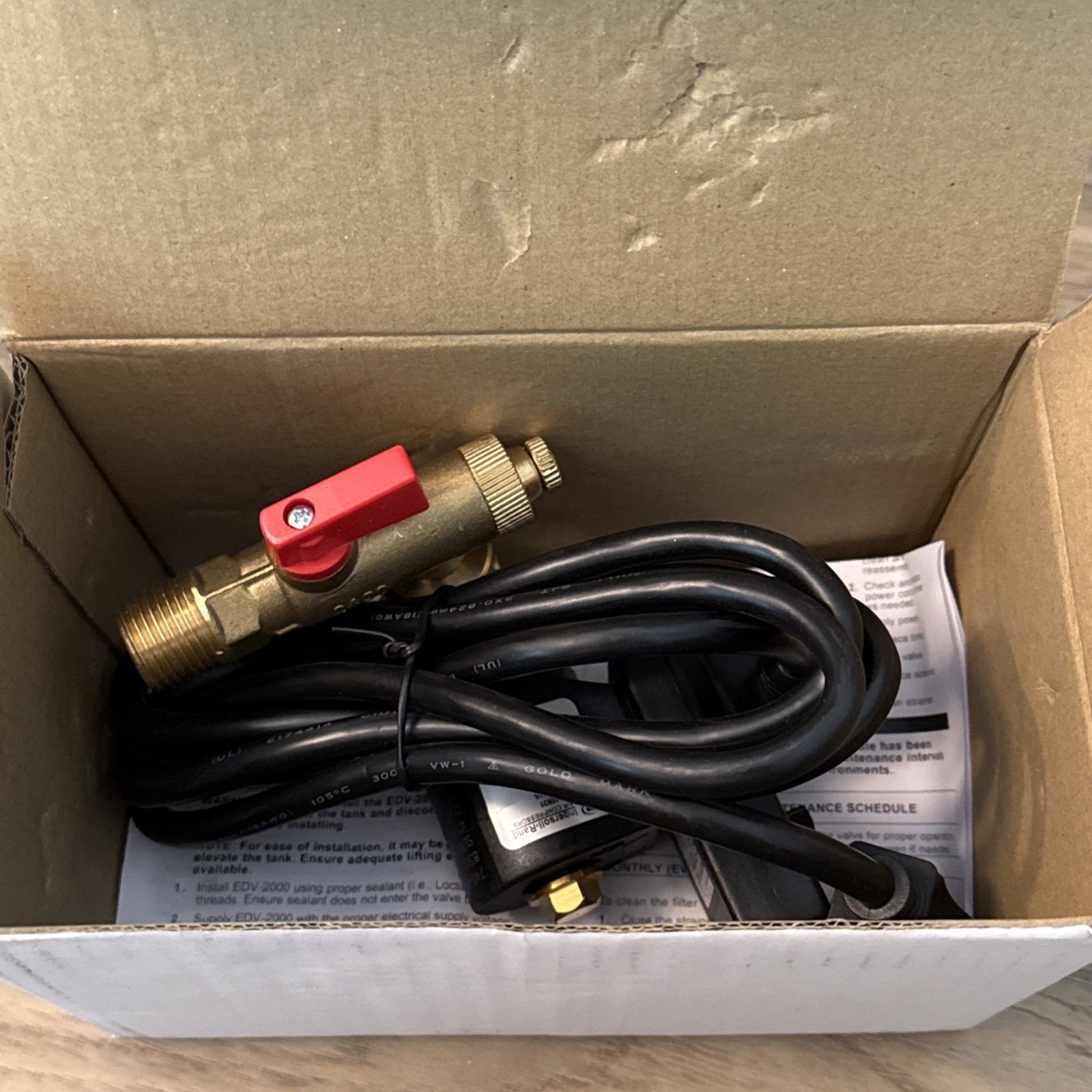 New Ingersoll Rand EDV200 54410931 Electronic Auto Drain Valve 1/4″ 1/2″ 110V