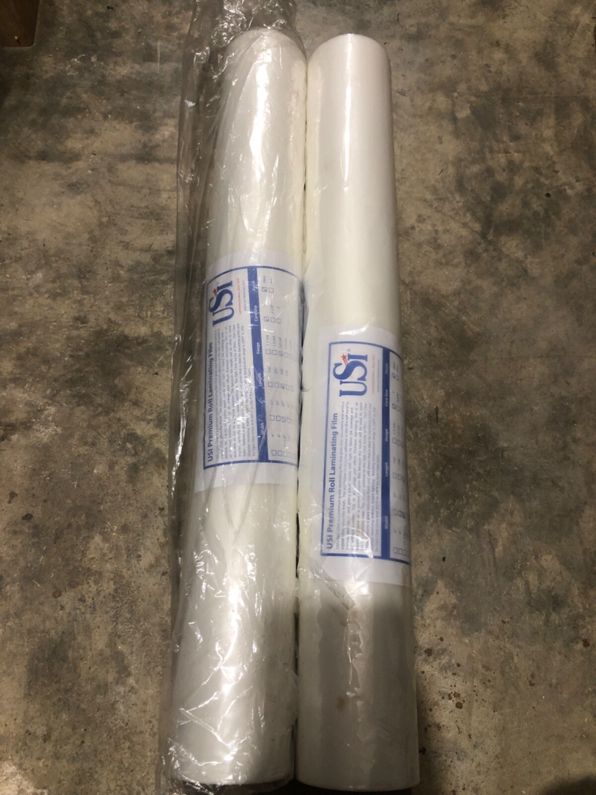 2 ROLLS 3 Mil Clear Gloss Standard Roll Laminating Film 27″ x 250′ – 1″ Core