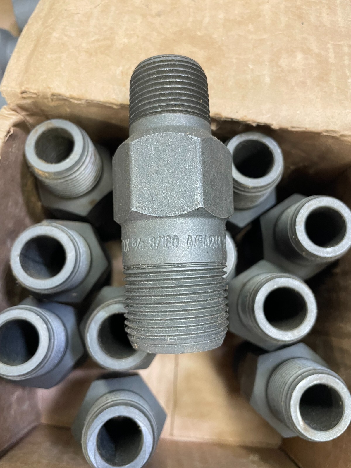 SWAGE NIPPLE 1″ x 3/4″ Schedule 160 Concentric Thread Both End A234 WPBN SP95