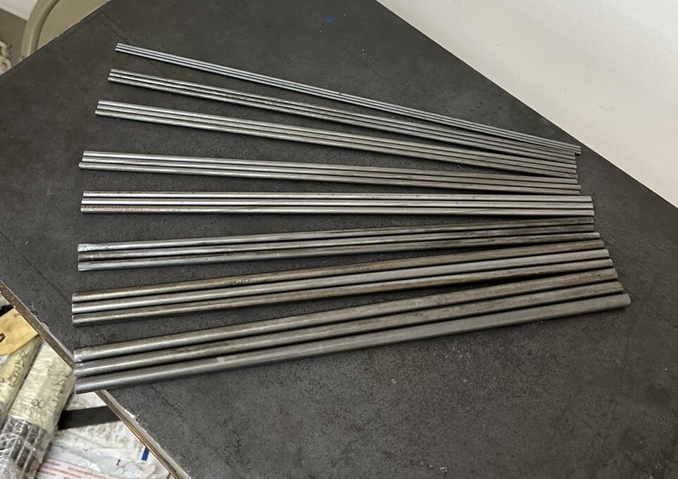 12L14 Steel Round Bar Stock Assortment – 24 Small Diameter Rods – CNC Lathe