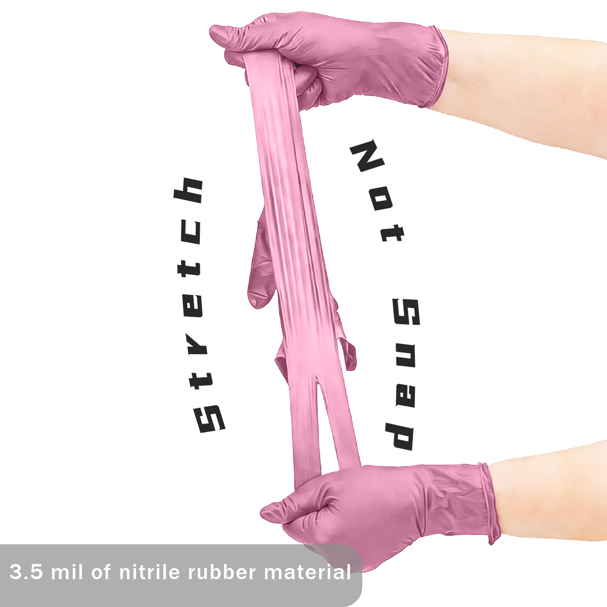 100Pcs Disposable Nitrile Gloves 3-mil Latex Free Gloves Food Safe Cleaning