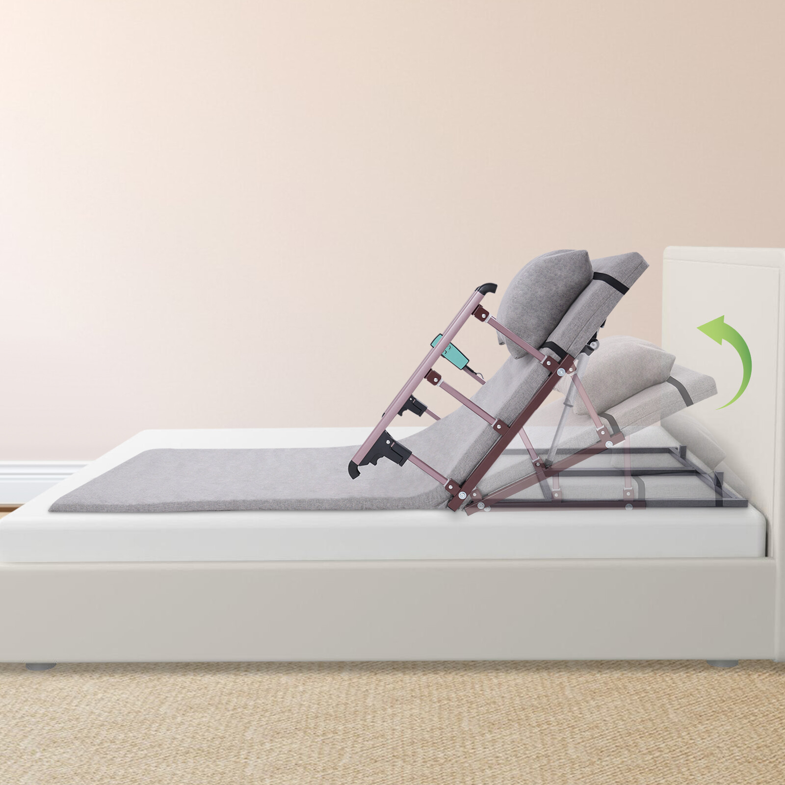 Electric Lifting Bed Backrest Elderly Adjustable Back Rest ed Sitting Backrest