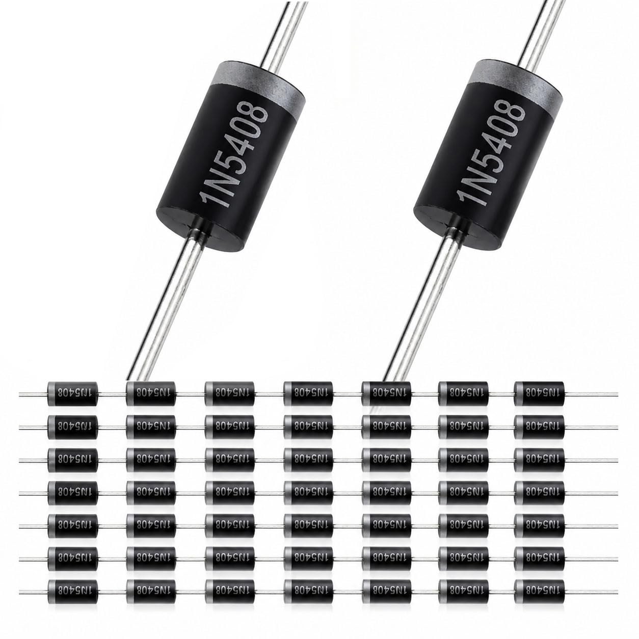 50pcs 1N5408 Rectifier Diode 3A 1000V DO-201AD (DO-27) 5408 IN5408 Axial 3 Am…