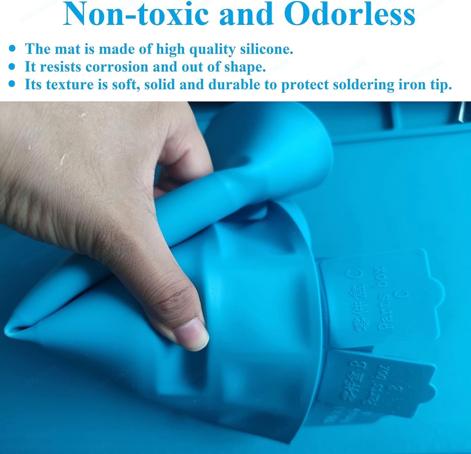 Heat Resistant 932°F Silicone Soldering Work Mat（S-130【11.8 x 7.9” / 30 x 20cm}
