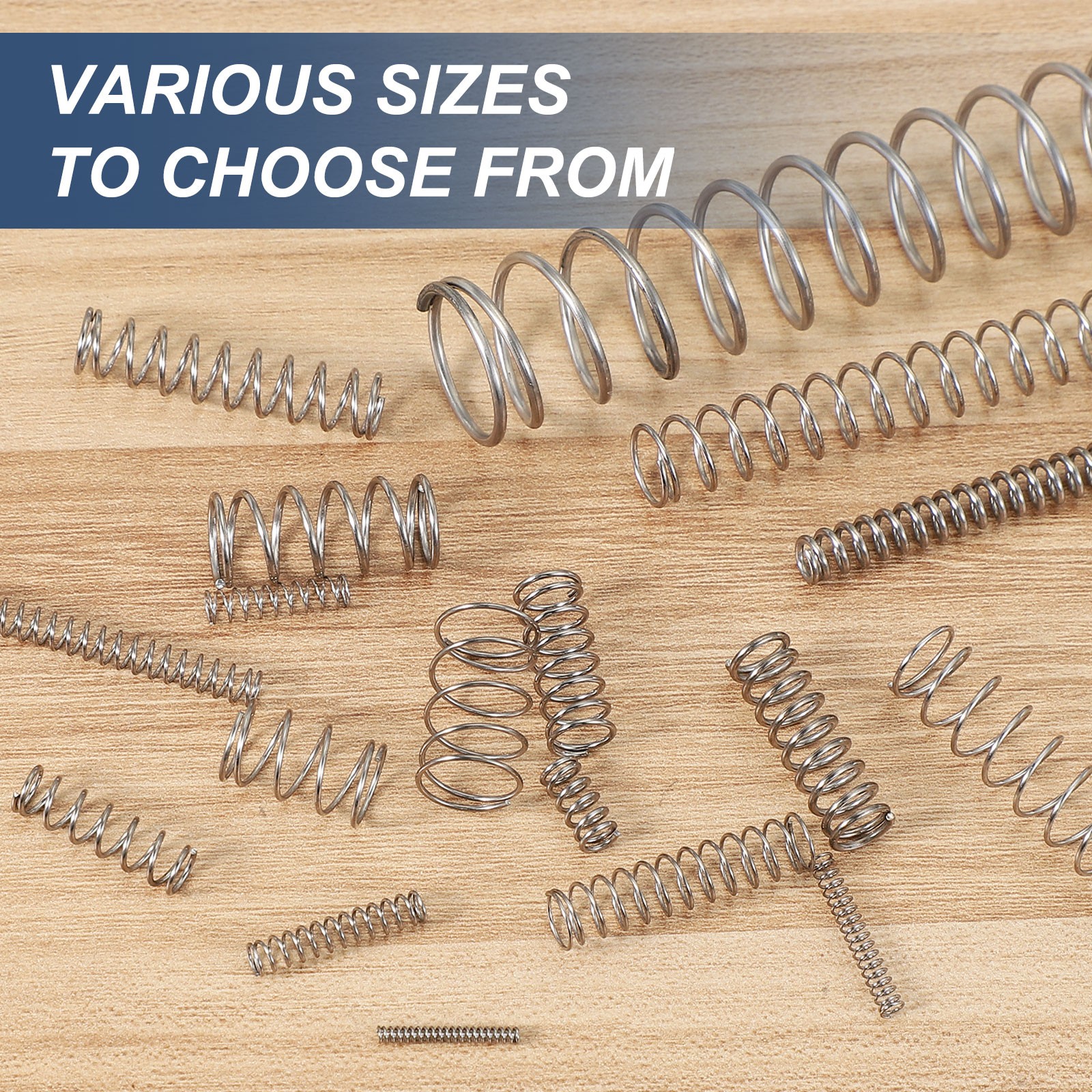 10 x Small Compression Spring 2 mm OD 0.3mm Wire 10 mm Free Length