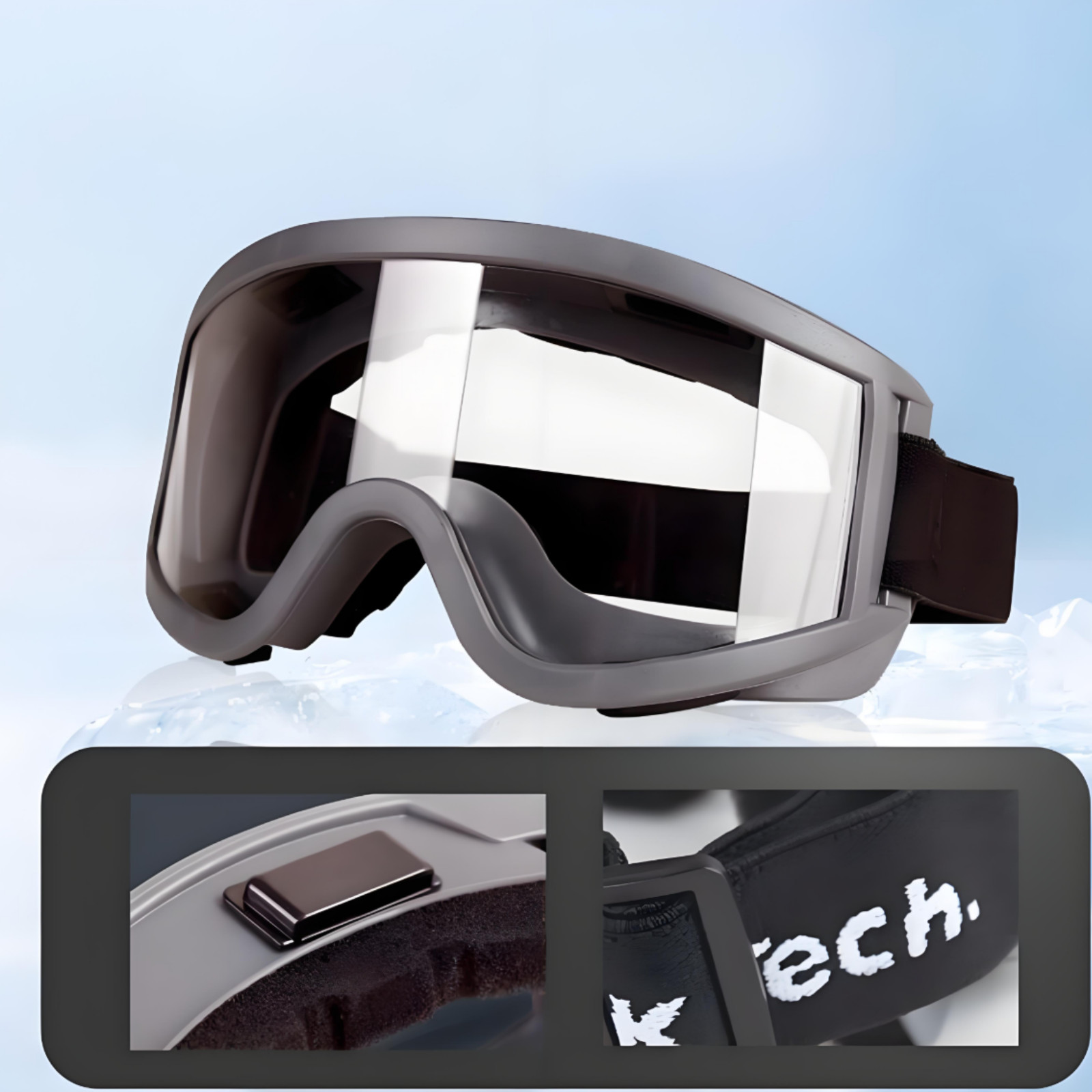 Anti-Fog Safety Goggles for Work Dust Wind Protective Glasses Impact Resistant