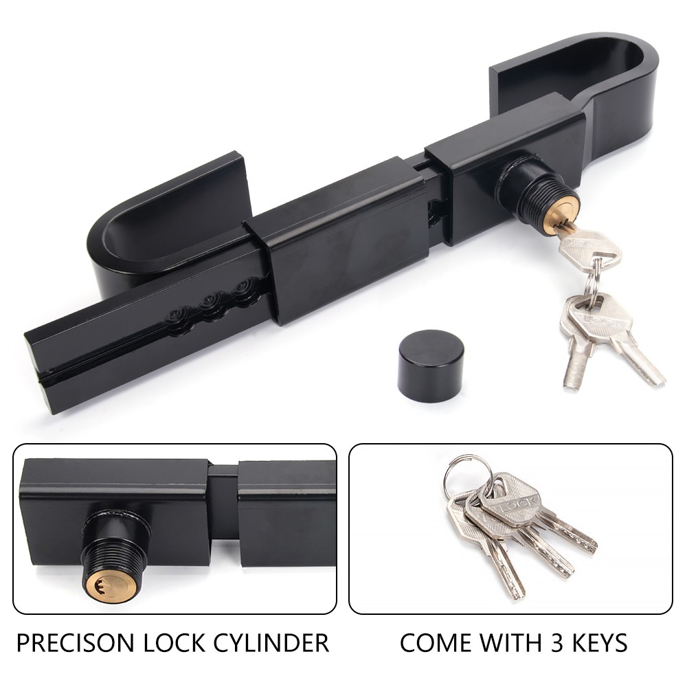 Shipping Container Lock Heavy Duty Steel Trailer Box Cargo Door Lock with 3 Keys