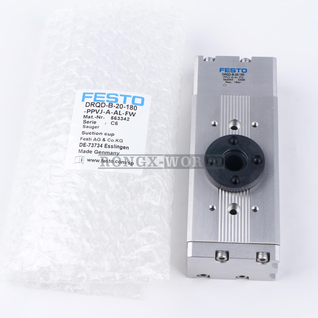 New In Box FESTO DRQD-B-20-180-PPVJ-A-AL-FW (563342) Twin-piston Cylinder