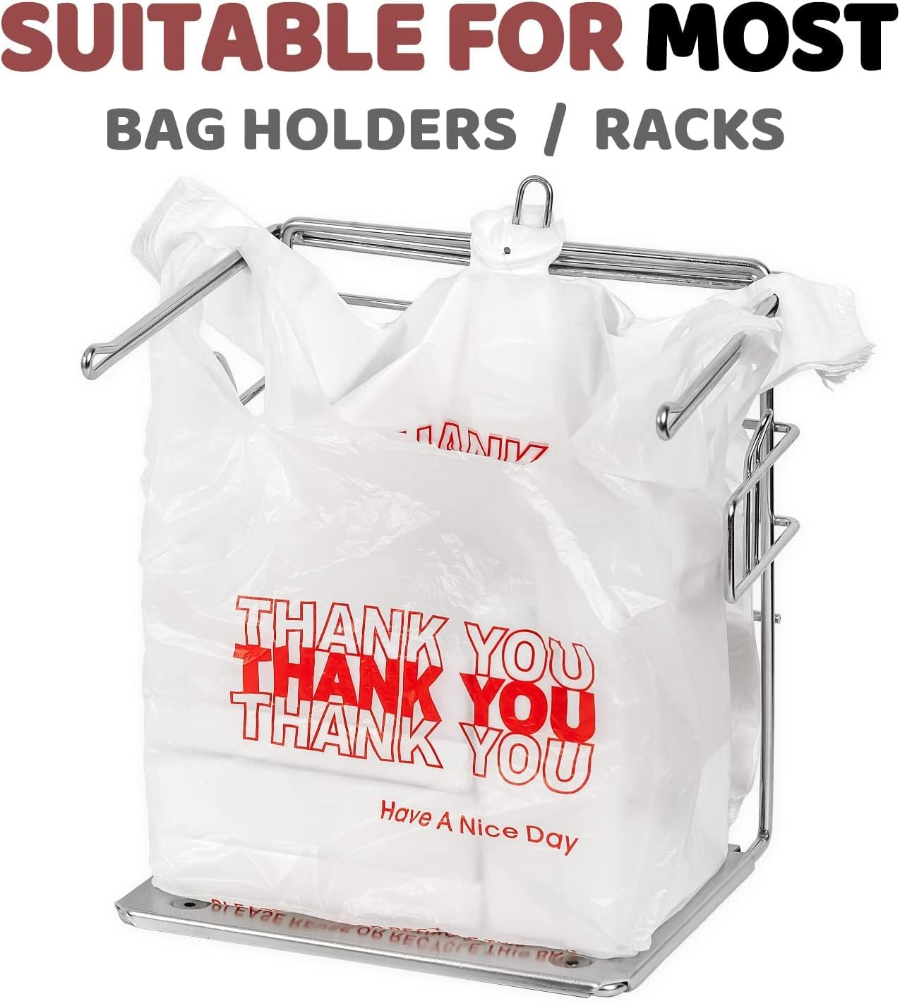 JShlpiar 1000 Bags Thank You Plastic T-shirt Bags (1000 Count) (11.5 x 6.5 x 21)
