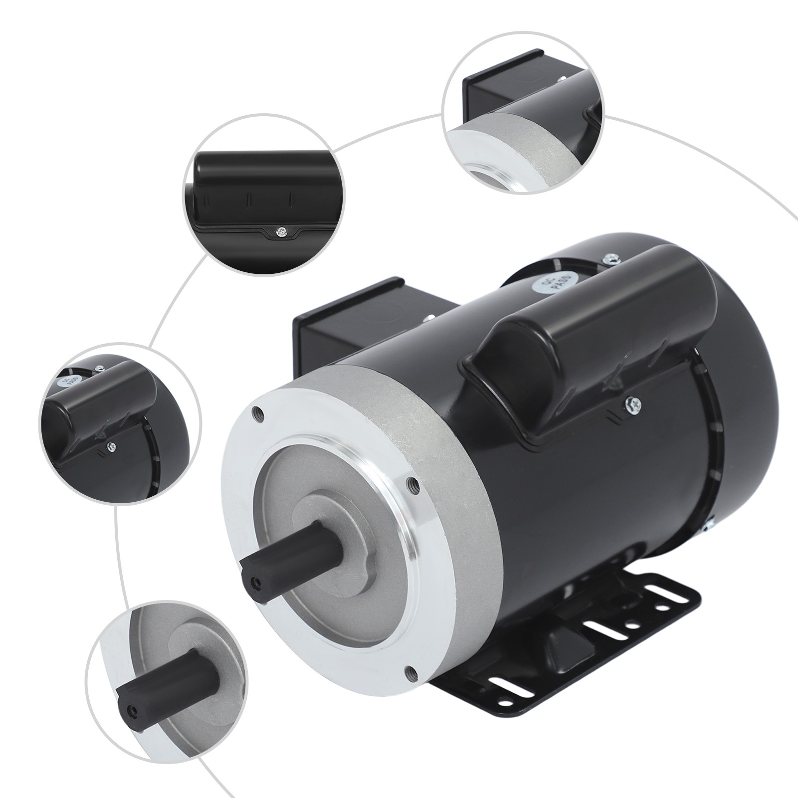 Industrial & Agricultural Single Phase Electric Motor 1725RPM 60Hz 1/2HP Motor
