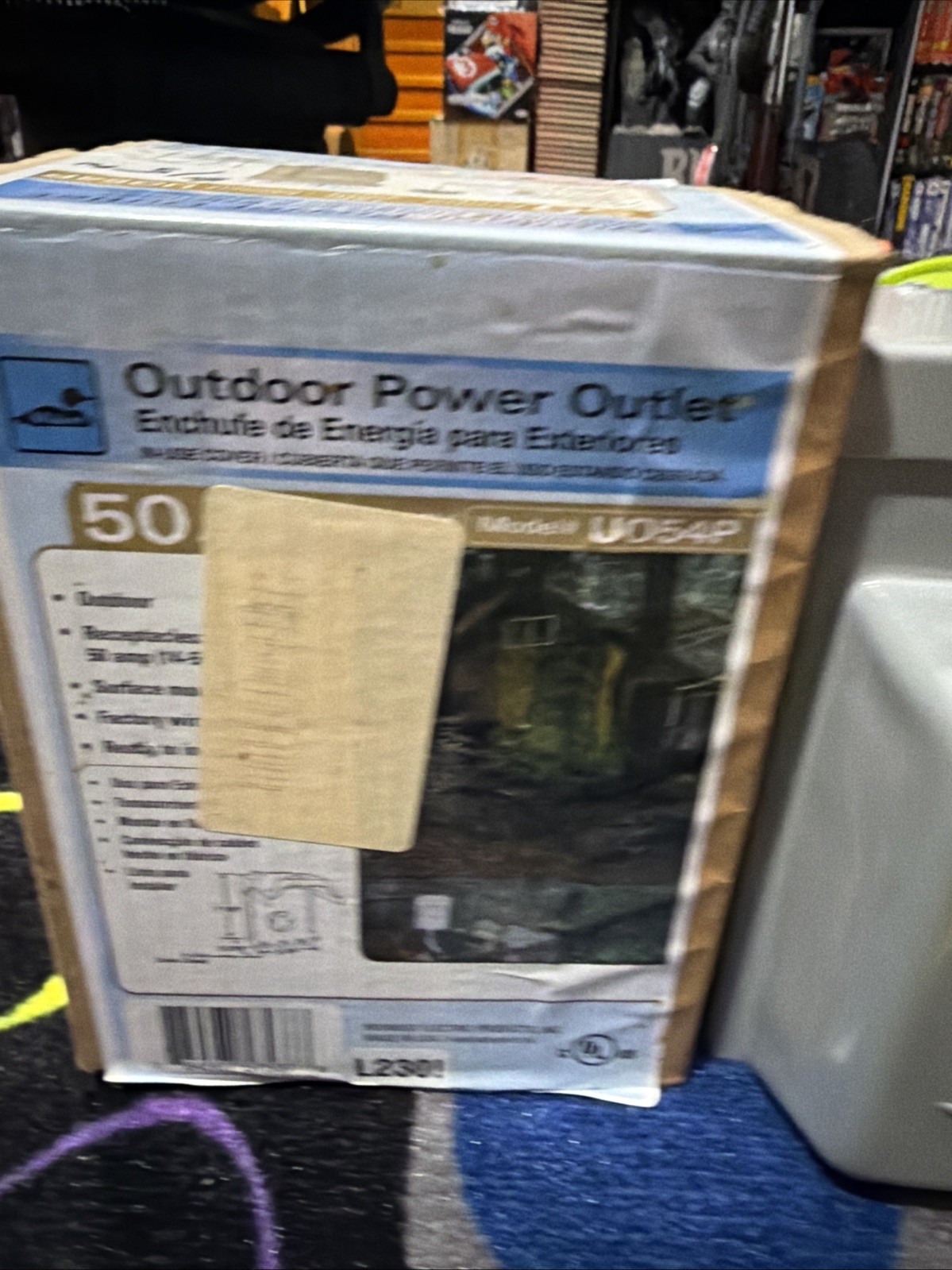 Midwest Outdoor Waterproof Power Outlet 50A 120/240V Gray U054P