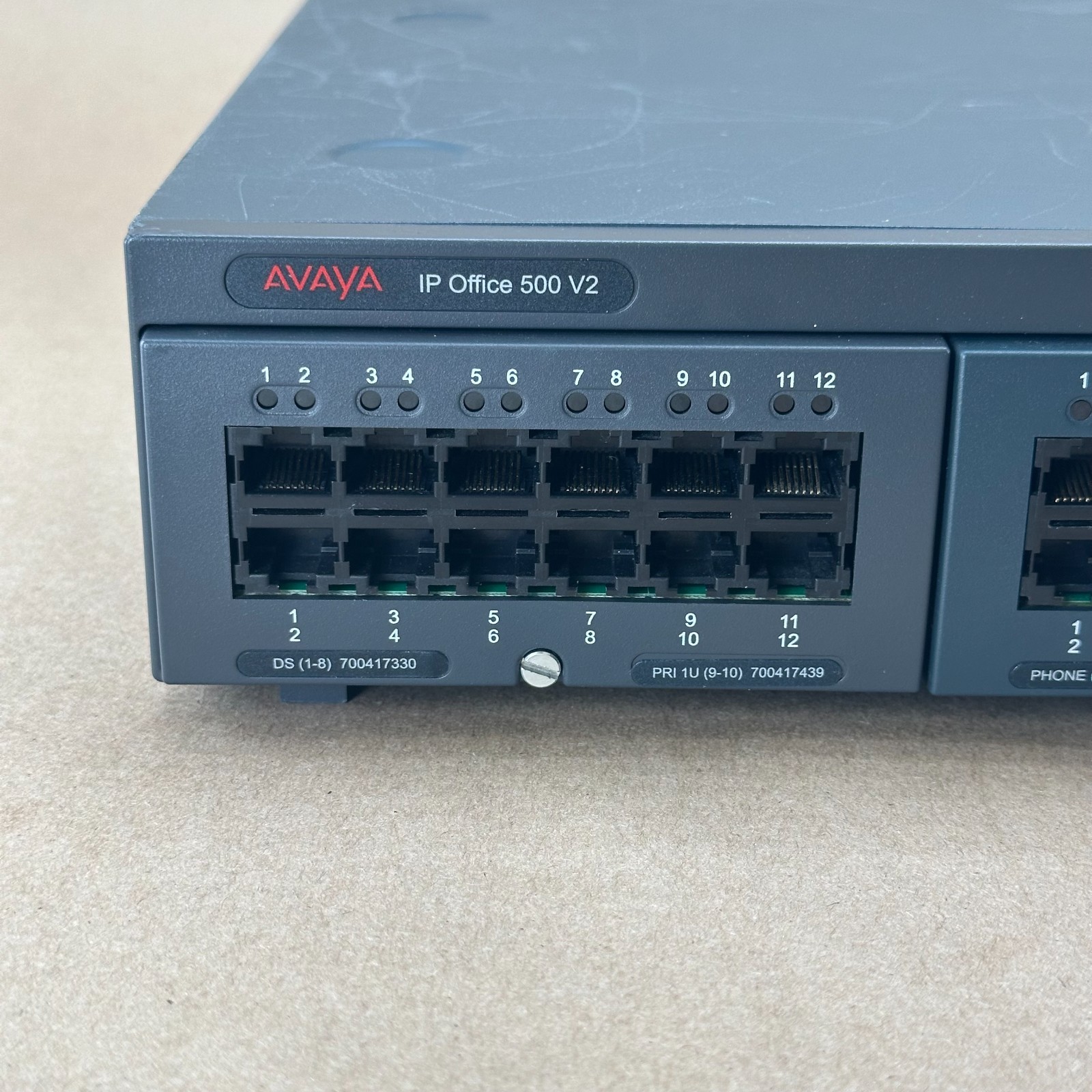 Avaya IP Office 500 V2 Phone System w 4 DS Cards PRI-U Trunk Card Used