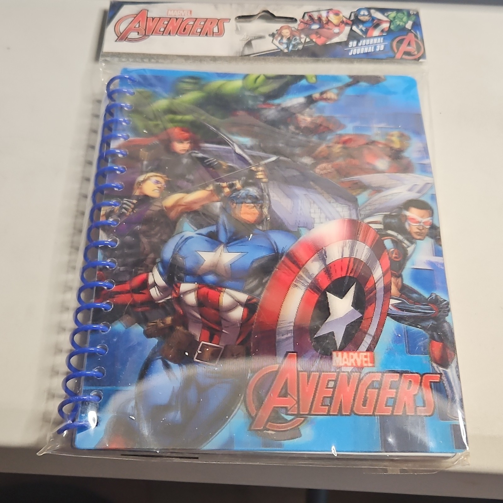 Marvel Avengers 3D Spiral Notebook Illustrated Cardboard Cover MPN 83200