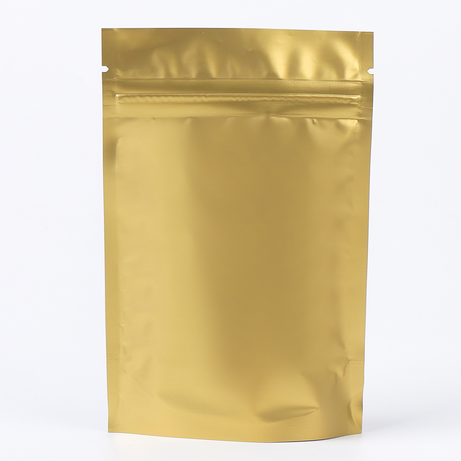 200 New Matte Translucent Gold Stand Up Resealable Zip Food Bags Different Sizes