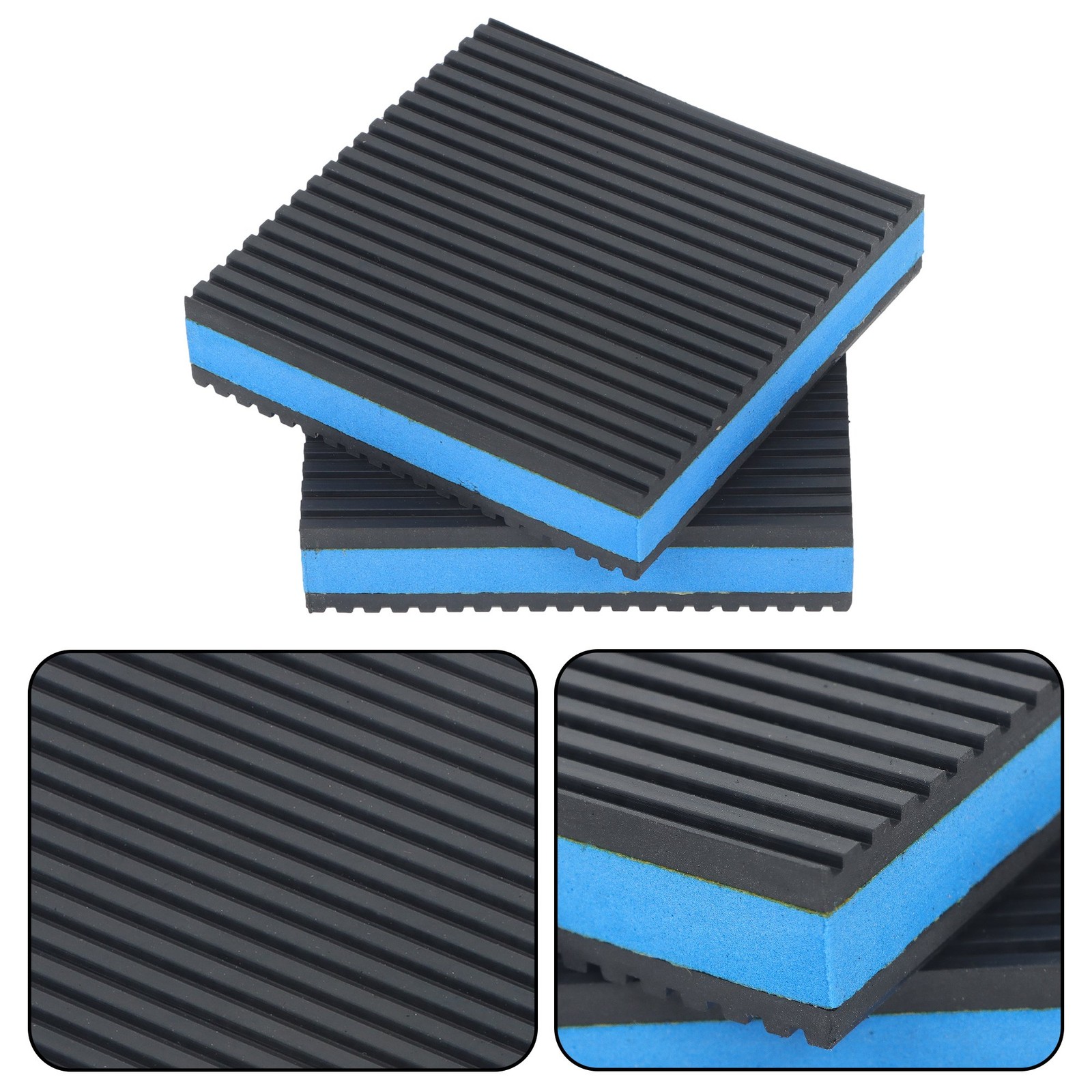 8 Pack Heavy Duty Anti Vibration Pads 4 x 4 x 7/8 Inches EVA Rubber Pad