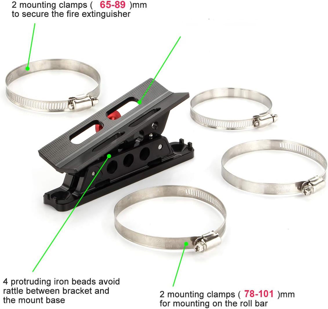 Quick Release Fire Extinguisher Mount Bracket Holder Roll Bar Mount