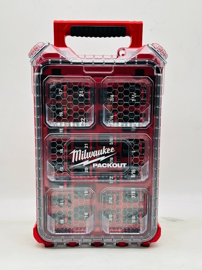 Milwaukee 1/2 in. Drive SAE & Metric Impact Socket Set with PACKOUT 27-Piece