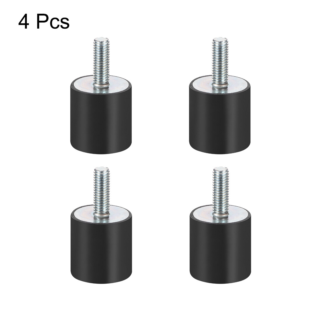 4pcs M8 Rubber Mounts Shock Absorber Anti Vibration Isolators 30mm
