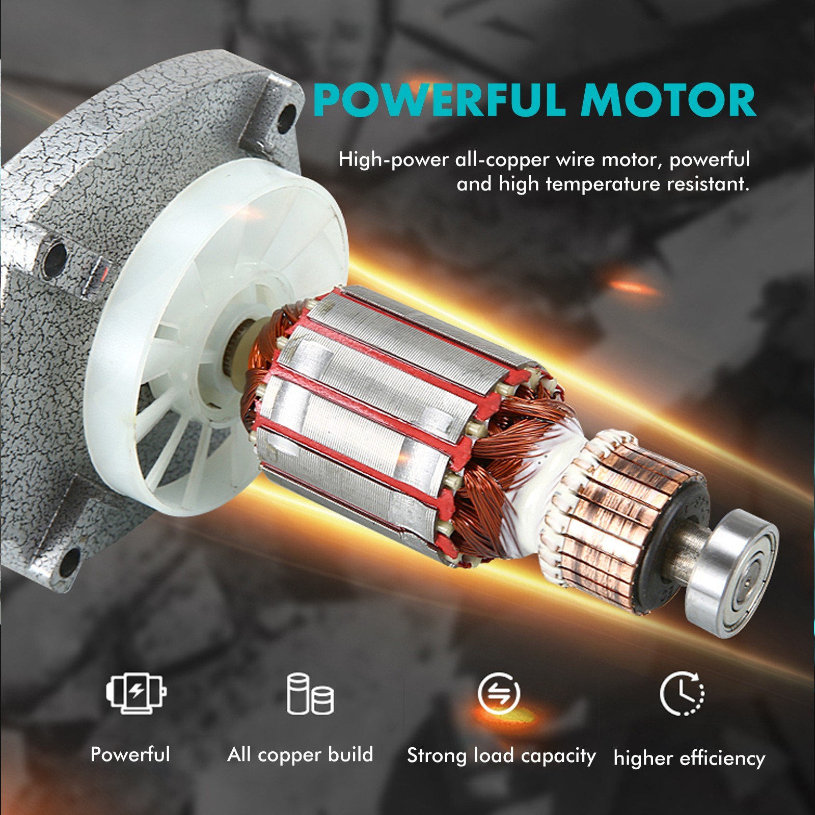 2500W Handheld Electric Mixer 6-Speed Adjustable High Efficiency