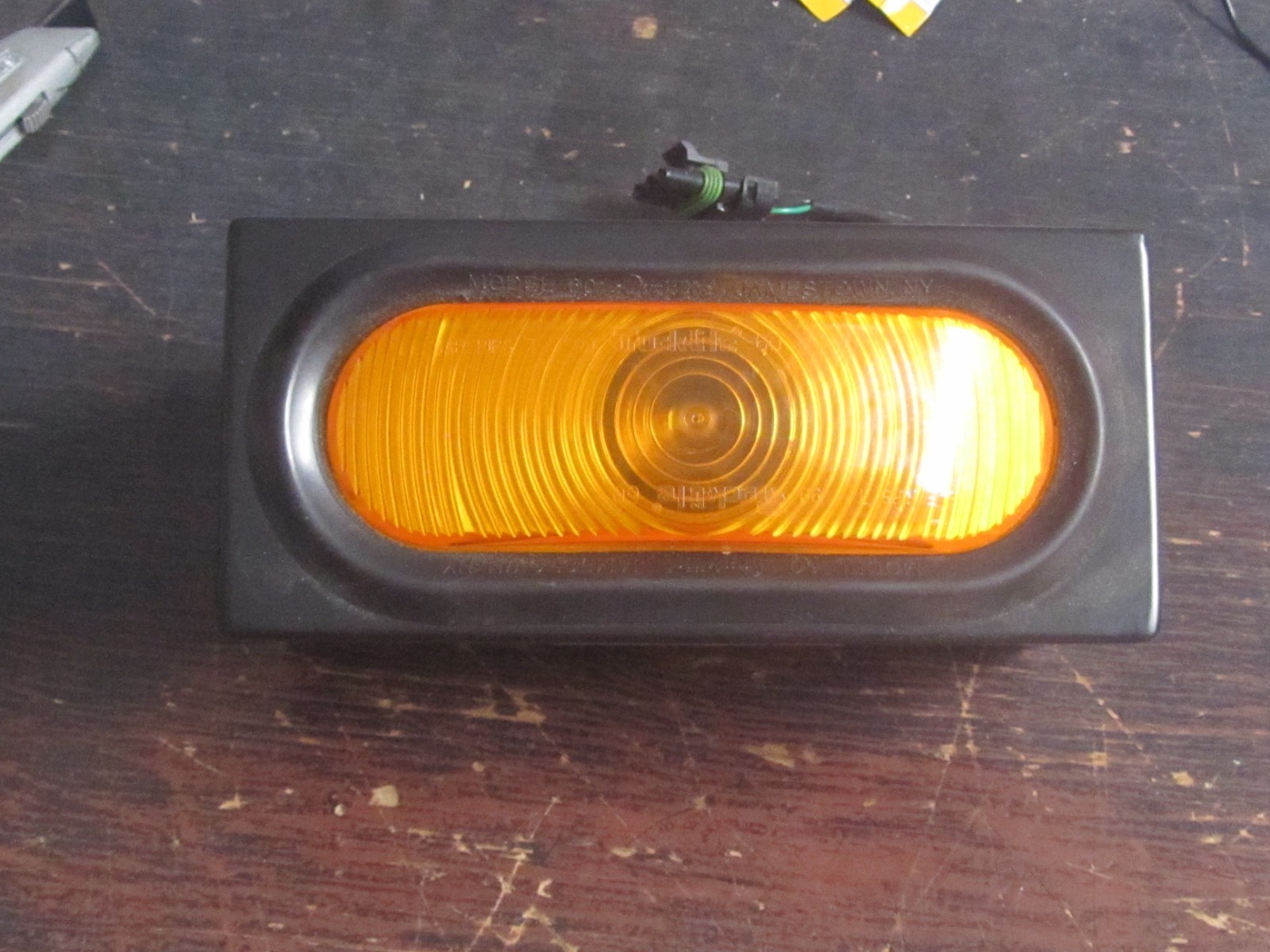 NEW North American Signal ITK1-S Amber 12/24 Volt “7” SLAVE LIGHT ONLY