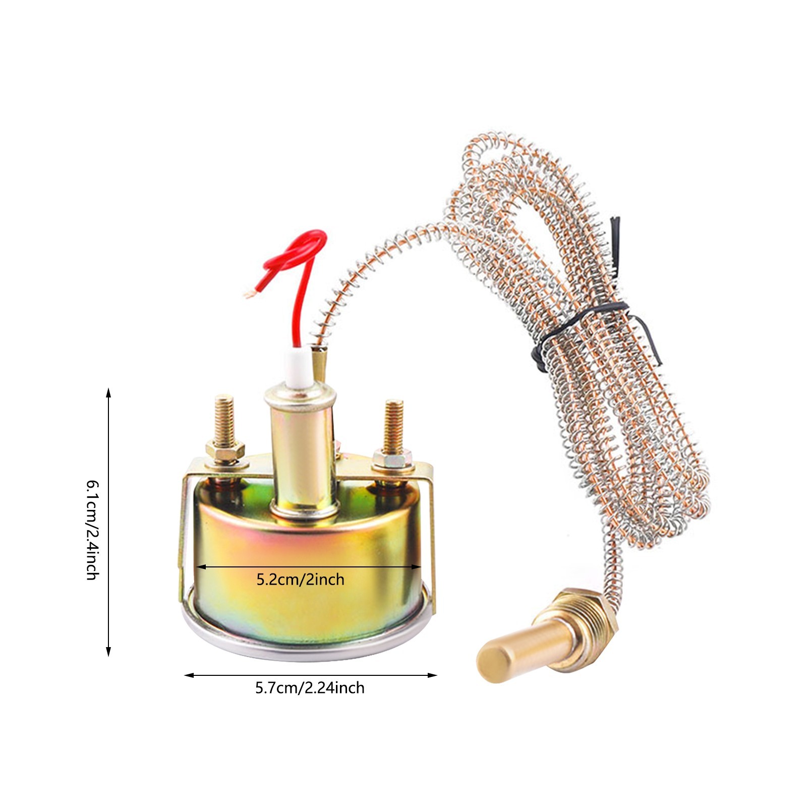 Water Temperature Gauge, Coolant Temp Gauge Kit Fit For Car, Truck, Etc