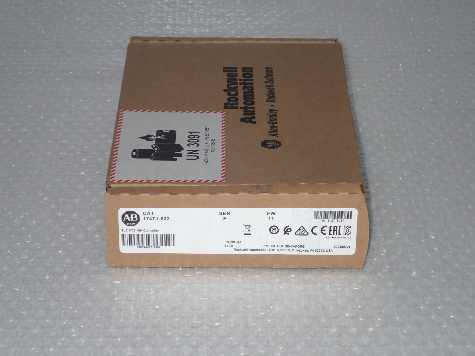2023 Factory Sealed ALLEN BRADLEY 1747-L532 SER F , FW 11