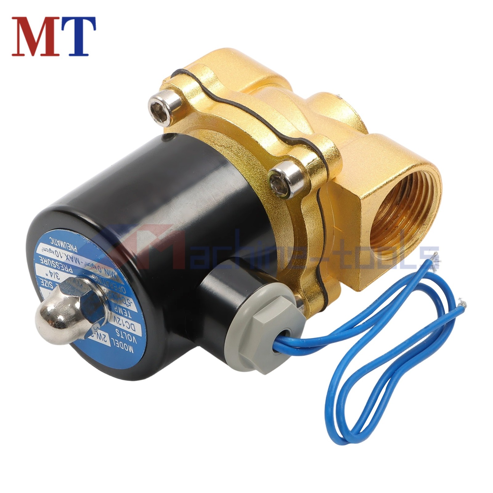 Solenoid Valve Air Water 3/4 Inch N/C Gas Oil Normally Closed 12V 220V Generator
