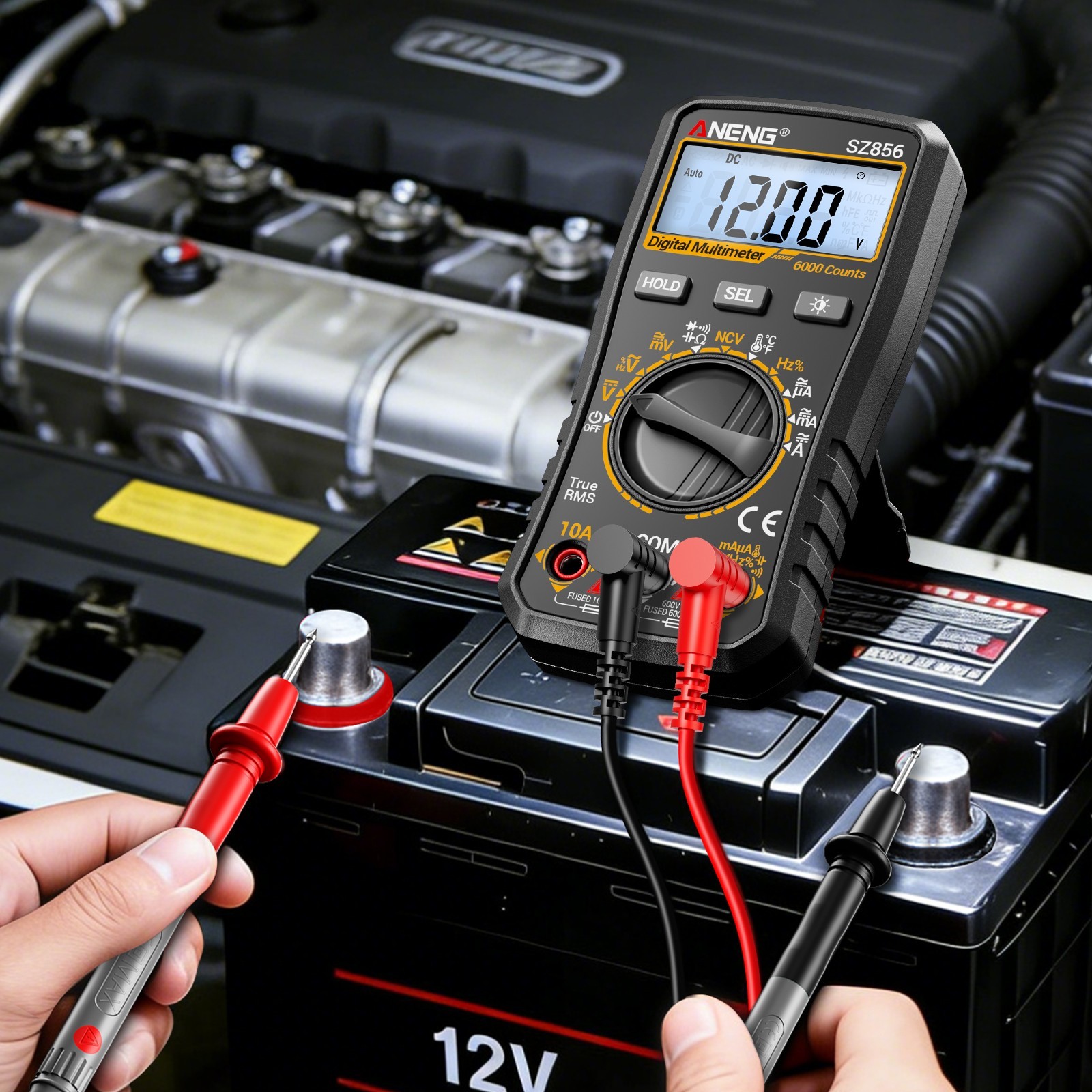 ANENG True RMS Digital Multimeter 6000 Counts Auto Range Kit with Voltage Tester