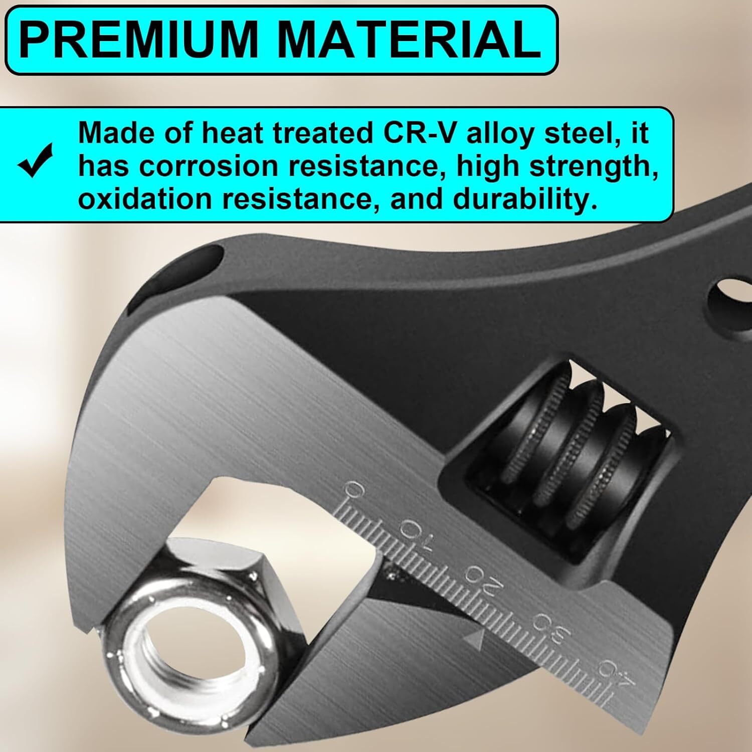 3239 Adjustable Spud Wrench 16-Inch Length, 1-5/8 Wrench Opening