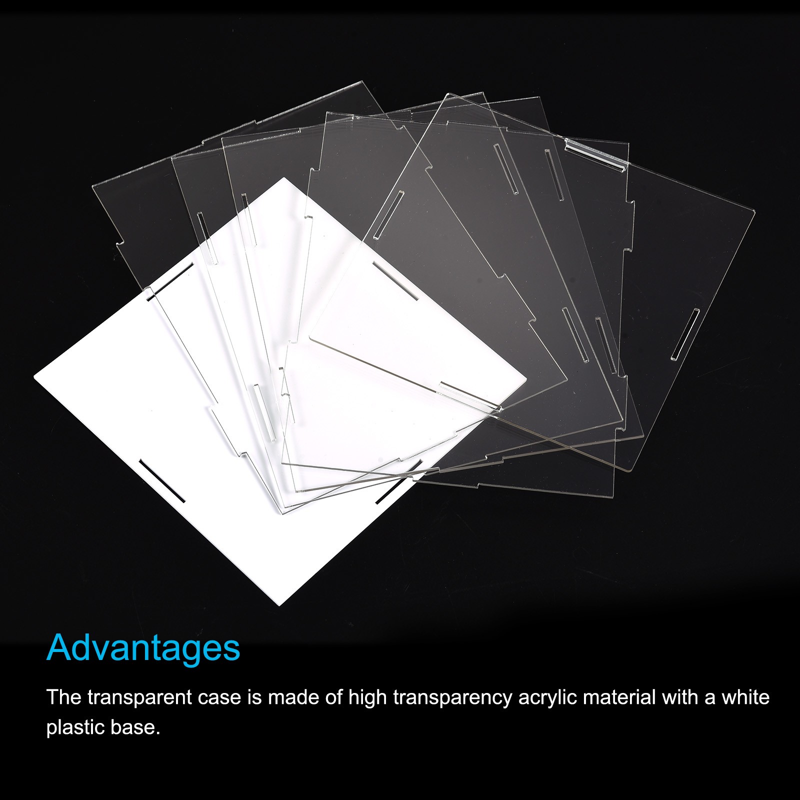 Display Case Box Acrylic Transparent Dustproof Protection Showcase 16x16x36cm
