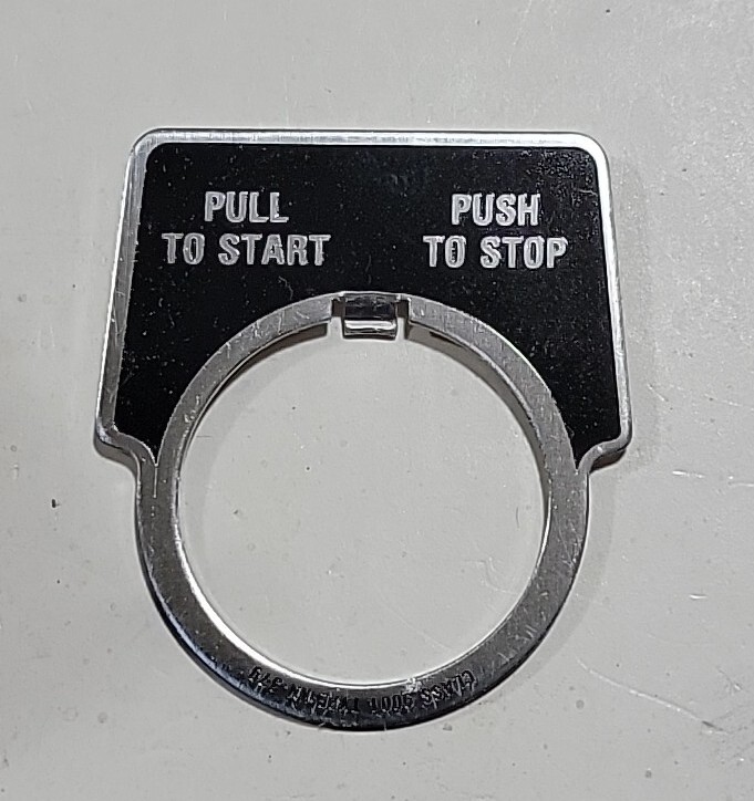 Square-D 9001-KR9P1RH13, Illuminated Red Push-Pull E-Stop, 110-120VAC, 1NO+1NC