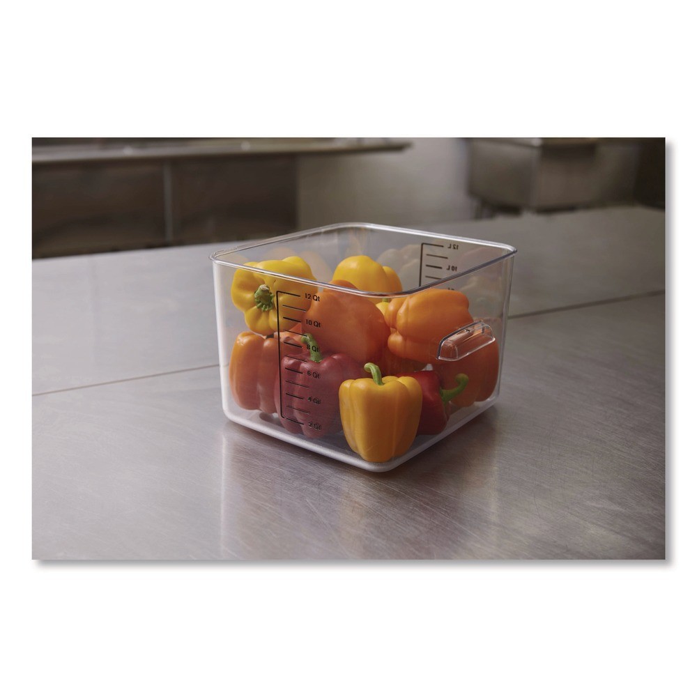 Rubbermaid Commercial FG631200CLR 10.5″ x 11.31″ x 7.75″ Storage Container New