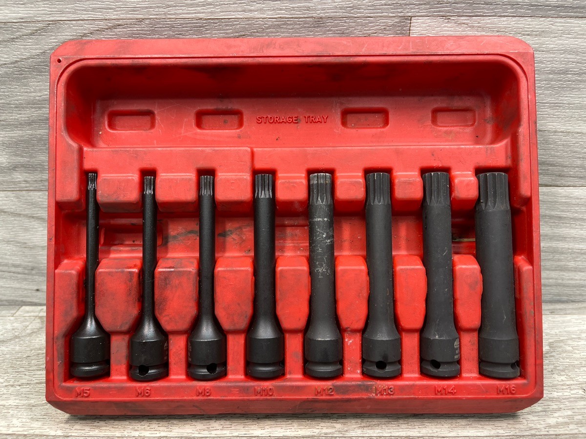 Mac Tools 8-Piece Long Impact Triple Square Driver Set SXMTSPL8PT (A1D033314)