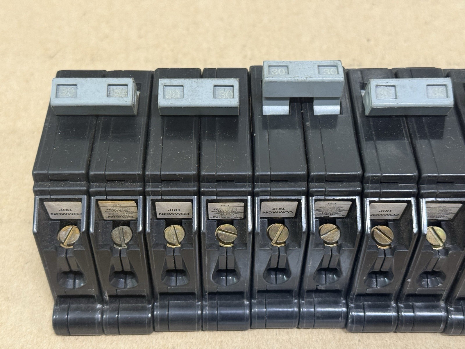 Lot of 5 – Cutler Hammer CHB CHB230 2P 30A Bolt-on Circuit Breaker
