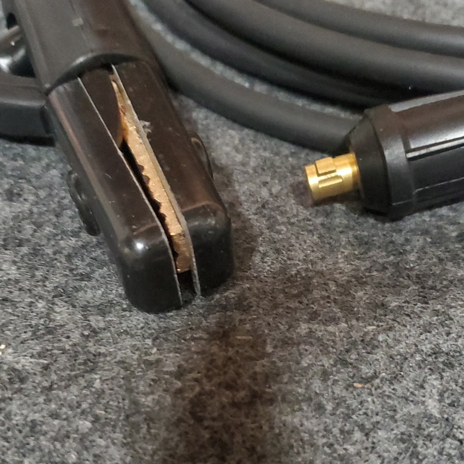 Electrode Holder & Cable with Copper Electrode for Stick Welding