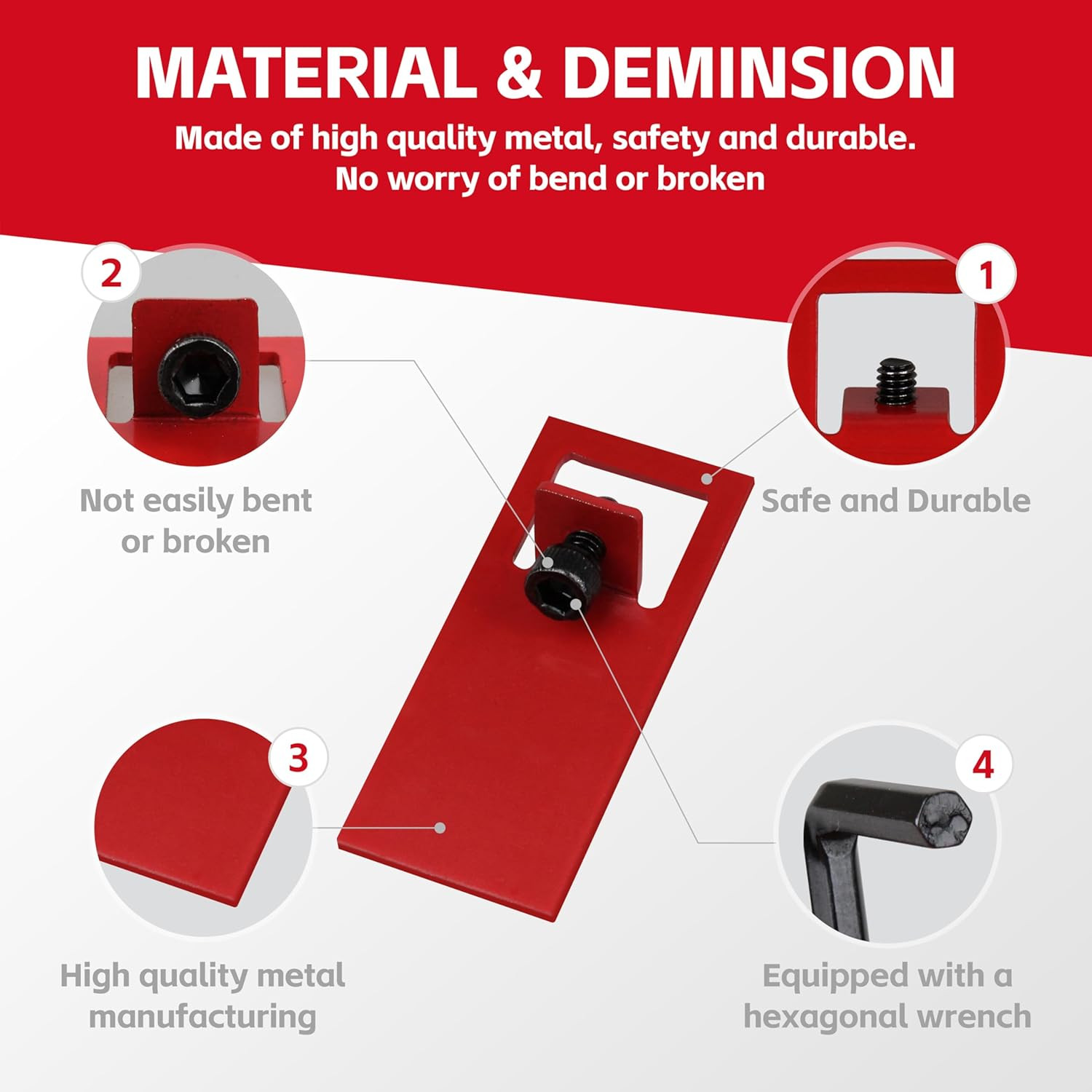 Fire Alarm Breaker Lockout Kit (10-Set) – Red Heavy Duty Metal | ELOCK-FA Fire A